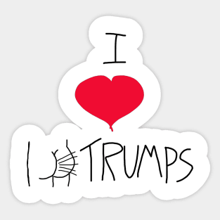 I Love Trumps Sticker